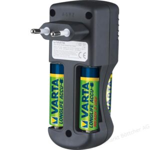 VARTA akku töltő, AA/AAA mérethez, 4db 2600mAh akkuval