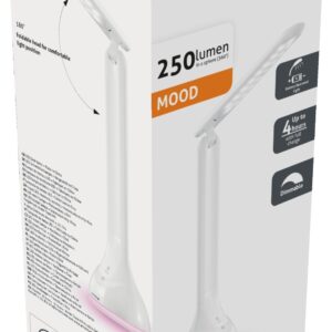 Avide LED asztali lámpa, RGB, hangulatvilágítás, fehér, 4W