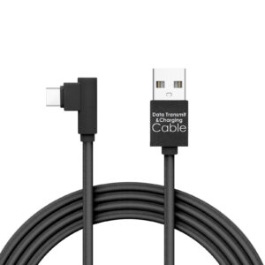USB Adatkábel – USB-A – Type-C, 90°-os dugóval, 2A – 2m
