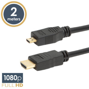 HDMI kábel - HDMI-A (normál) / HDMI-D (micro) - 2m