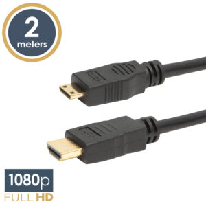 HDMI kábel - HDMI-A (normál) / HDMI-B (mini) - 2m