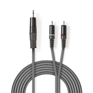 JACK/RCA kábel – 3.5mm stereo jack/2cinch, left/right – NEDIS – 1.5m