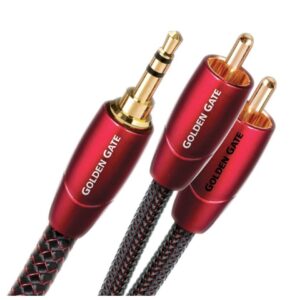 JACK/RCA kábel – 3.5mm stereo jack/2cinch, left/right – Audioquest Golden Gate – 1.5m