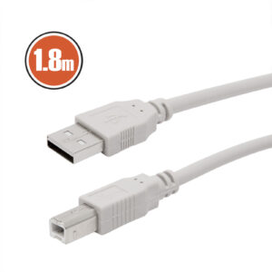 USB kábel – USB A/USB B dugó átjátszó – 1.8m