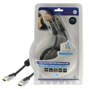 HDMI kábel – HDMI-A/HDMI-A – HQ – 1.4V, Ethernet, 3D - 0.75m