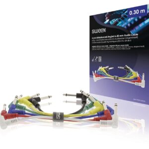 JACK kábel – 6.35mm mono pipa jack/6.35mm mono pipa jack – SWEEX – 6 db - 0.3m