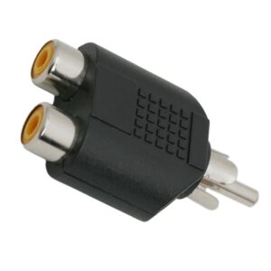 RCA dugó adapter – Standard, RCA dugó/2 x RCA aljzat - elosztó