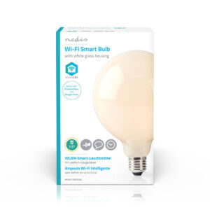Nedis, E27 nagygömb LED, SmartLife Wi-fi, melegfehér okoségő