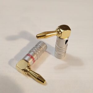 Banán dugó - pipa alakú – 4mm-es hangsugárzó csatlakozó – Nakamichi