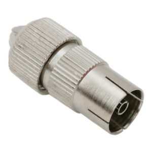 Koax fém lengőalj dugó – koax kábelre