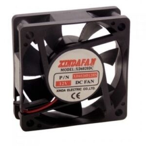 Ventilátor, 12V – DC, 60x60x20mm