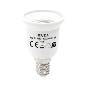 Foglalat átalakító adapter – E27/E14