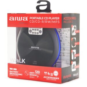 AIWA PCD-810BL, hordozható, akkus CD játszó - discman
