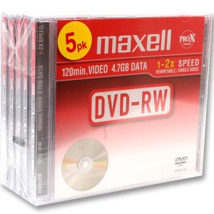 Maxell DVD-RW újraírható - 4,7GB