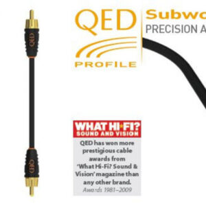 RCA kábel – RCA/RCA professional subwoofer audió átjátszó – QED QE5106 – 6m