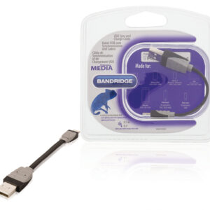 USB Adatkábel – “Lightning” iPhone szilikon borítással 0.1m – BANDRIDGE