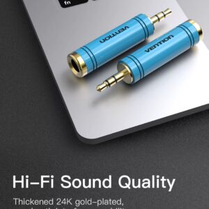 Jack dugó adapter – 3,5mm dugó/6,35mm alj – High quality - VENTION