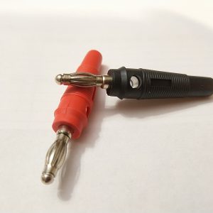 Banán dugó – 4mm-es keresztlyukas, gumírozott