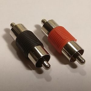 RCA dugó toldó – RCA dugó/RCA dugó – fekete/piros