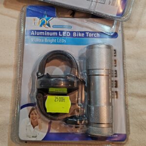 Első kerékpár lámpa, LED, fémház