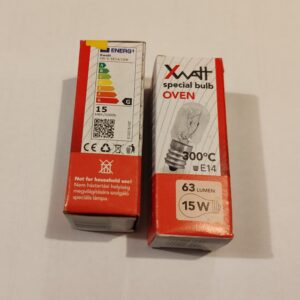 Hőálló sütő, sólámpa izzó, 15W, E14, mini fejméretű - XWatt
