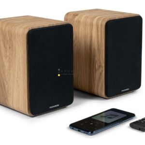 Bluetooth HiFi könyvespolc, aktív hangszórópár - Thomson WS602DUO - távszabályzóval