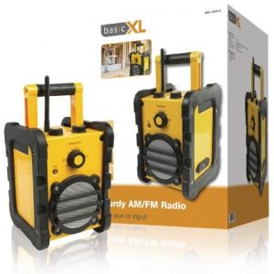 Munkásrádió, ütésálló, vízálló, Aux, FM – basicXL