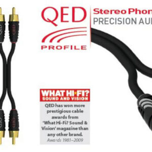 RCA kábel – 2RCA/2RCA high-quality audió átjátszó – QED QE5026 – 2m