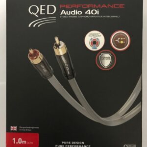 RCA kábel – 2RCA/2RCA professzionális audió átjátszó – QED PERFORMANCE AUDIO 40i / QE6113 – 1m