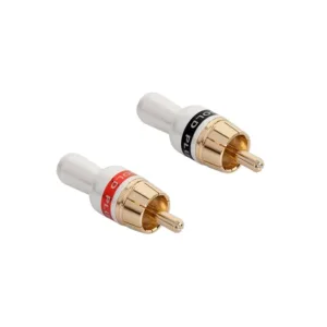 RCA dugó – High quality, left/right, aranyozott - 5mm
