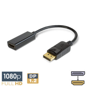 DisplayPort 1.2 ~ HDMI aljzat (0,2m)