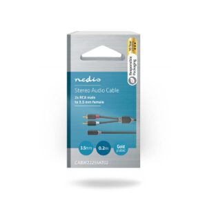 JACK/RCA adapter, prémium – NEDIS – 0.2m