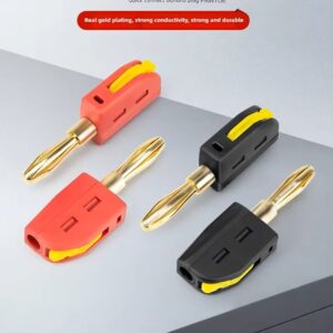 Banán dugó – 4mm-es, aranyozott, gyorscsatlakozós