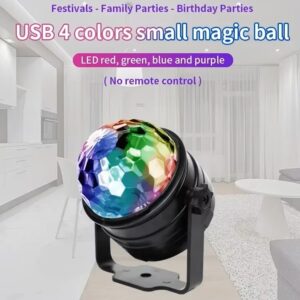 DISCO fény, forgó, színpadi, LED-es – USB