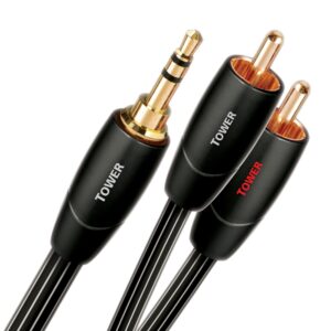 JACK/RCA kábel – 3.5mm stereo jack/2cinch, left/right – Audioquest Tower – 1.5m