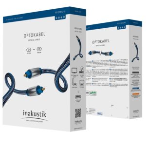 OPTIKAI kábel – TosLink/TosLink – INAKUSTIK Premium Optical – 2m