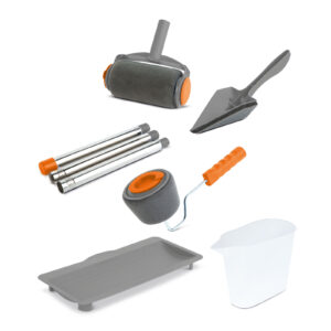 Festőhenger festékadagoló tartállyal, csepegésmentes