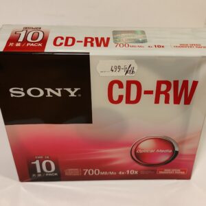 SONY CD-RW, 4-10x / 700MB/Mo