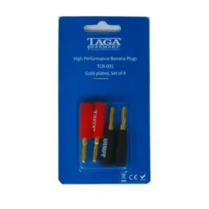 Banán dugó – 4mm-es hangsugárzó csatlakozó - TAGA TCB-001
