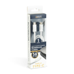 Delight, Type-C-Type-C töltő és adatkábel, 5A/240W – 1m